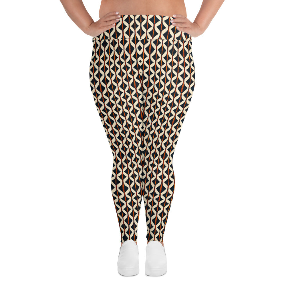 Tribal Tones In Harmony Plus Size Leggings