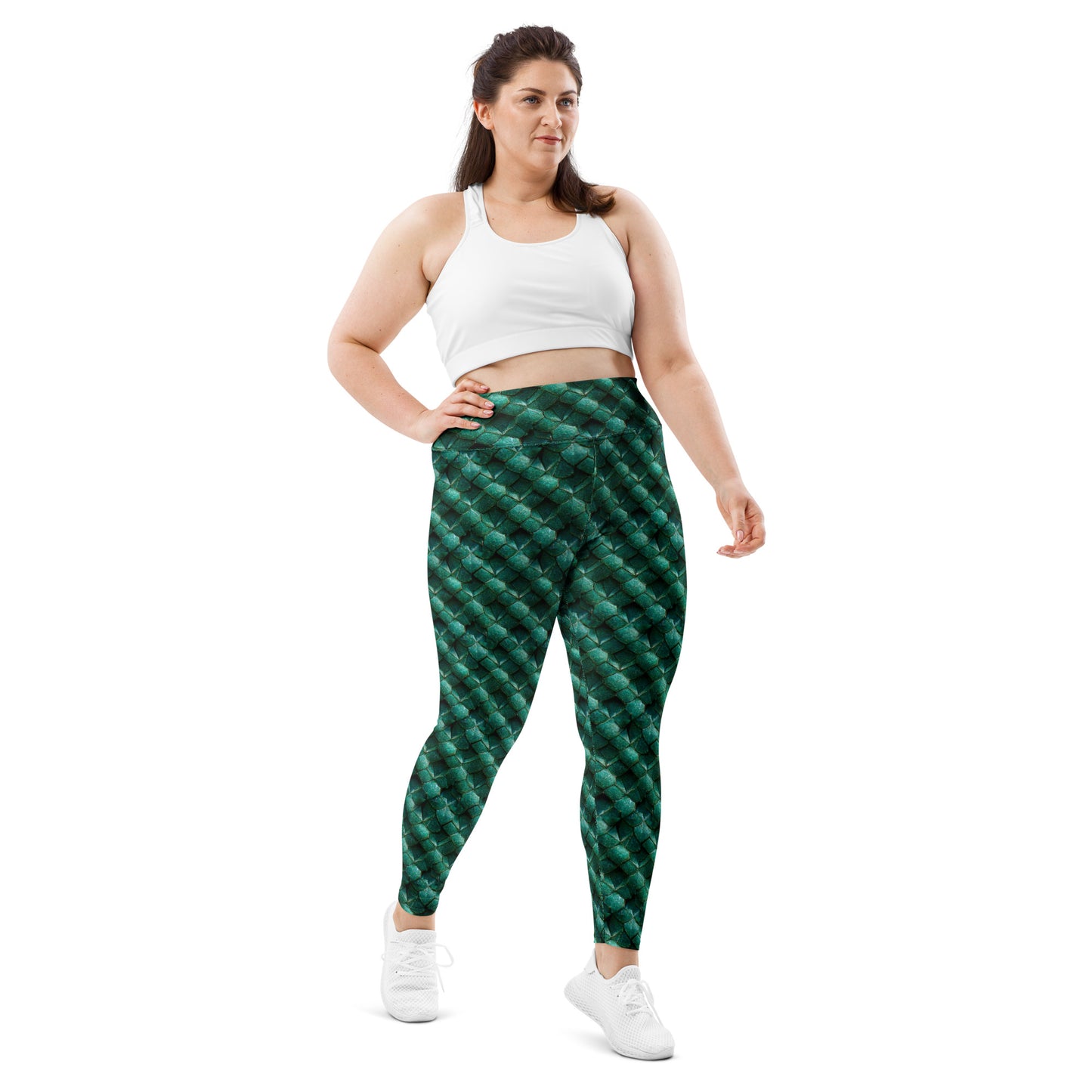 Emeralda the Great Forest Dragon Plus Size Leggings