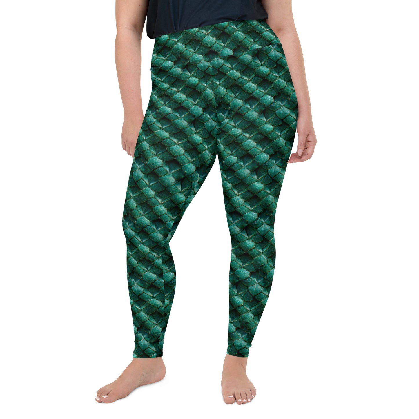 Emeralda the Great Forest Dragon Plus Size Leggings