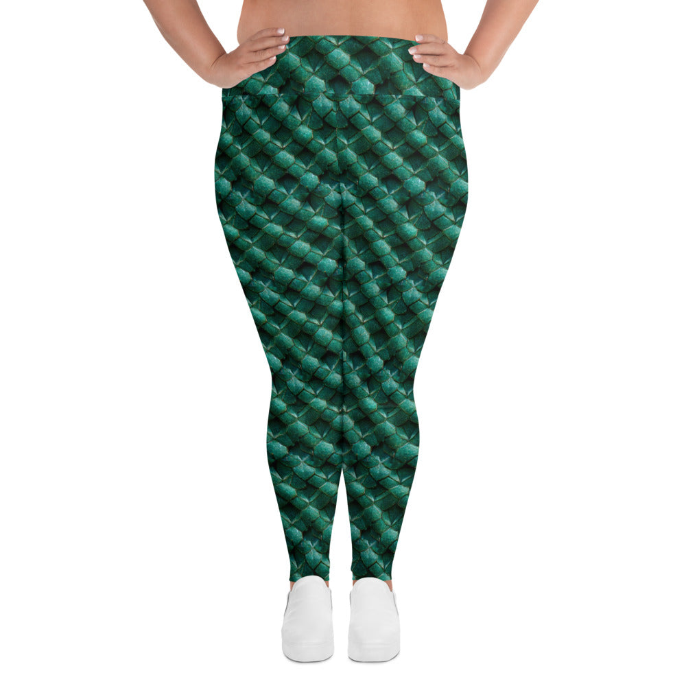 Emeralda the Great Forest Dragon Plus Size Leggings