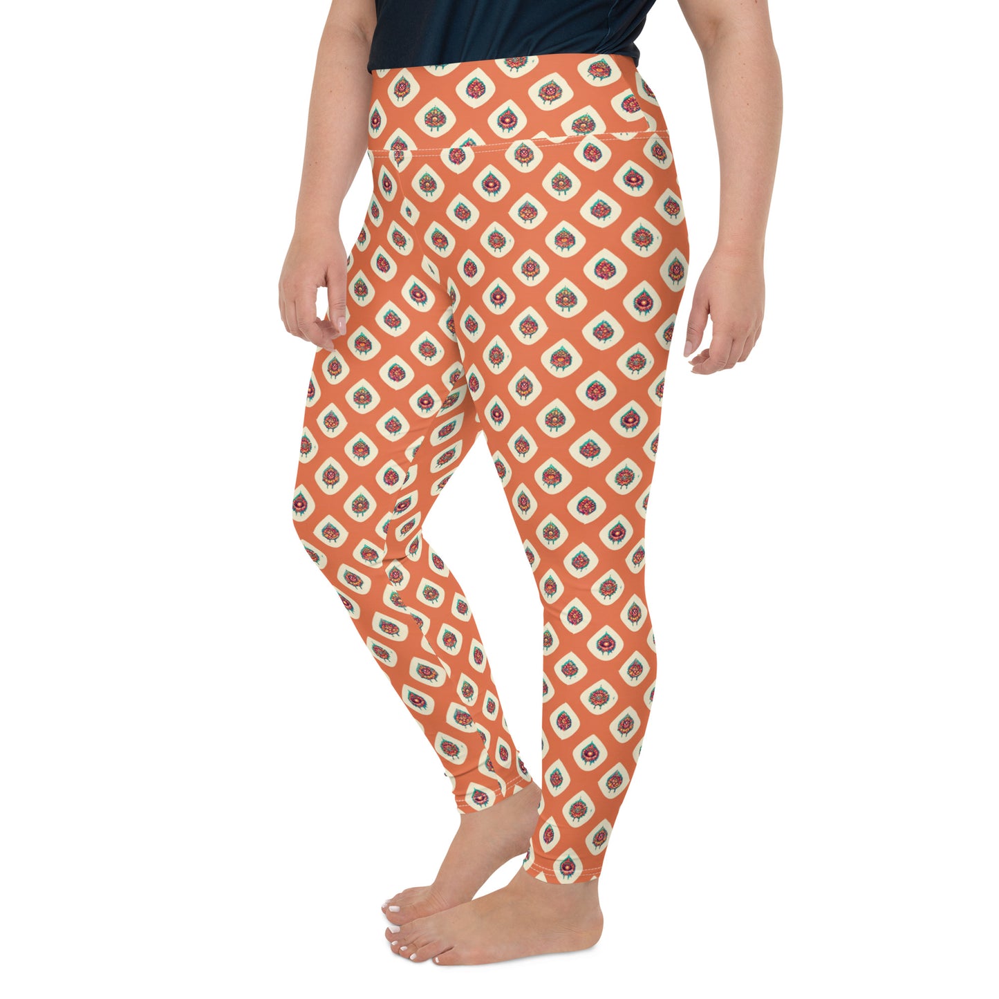 Mango Tango Plus Size Leggings