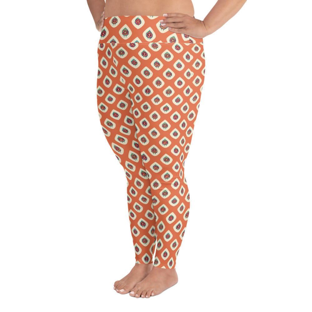 Mango Tango Plus Size Leggings