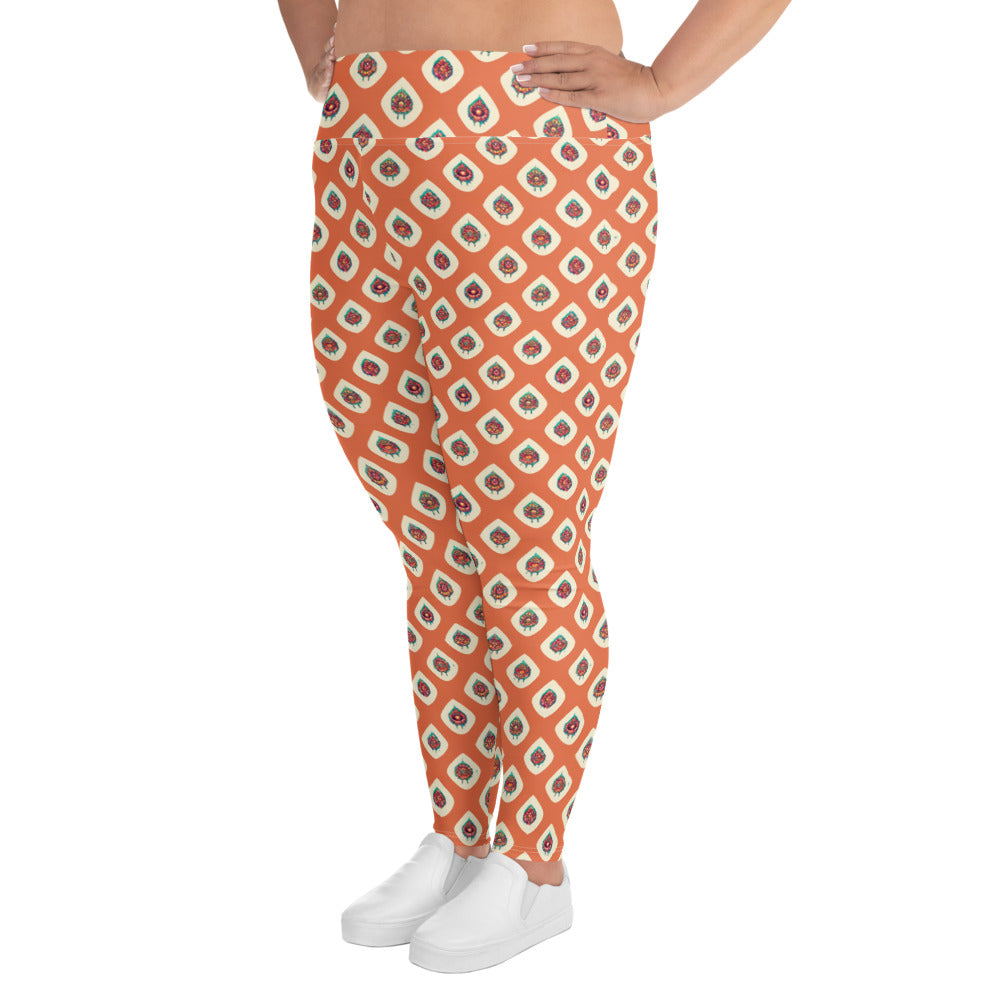 Mango Tango Plus Size Leggings