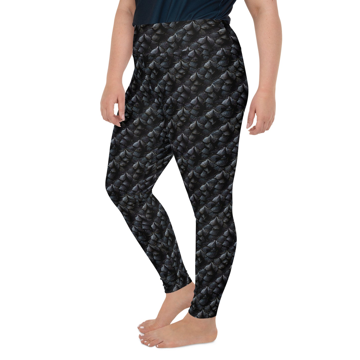 Onyxxor, the Cliff Sentinel Dragon Plus Size Leggings