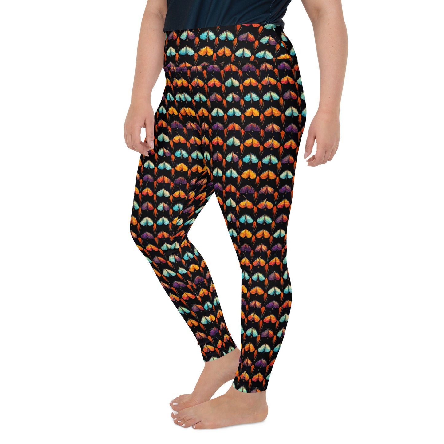 Quilted Wings Plus Size Leggings