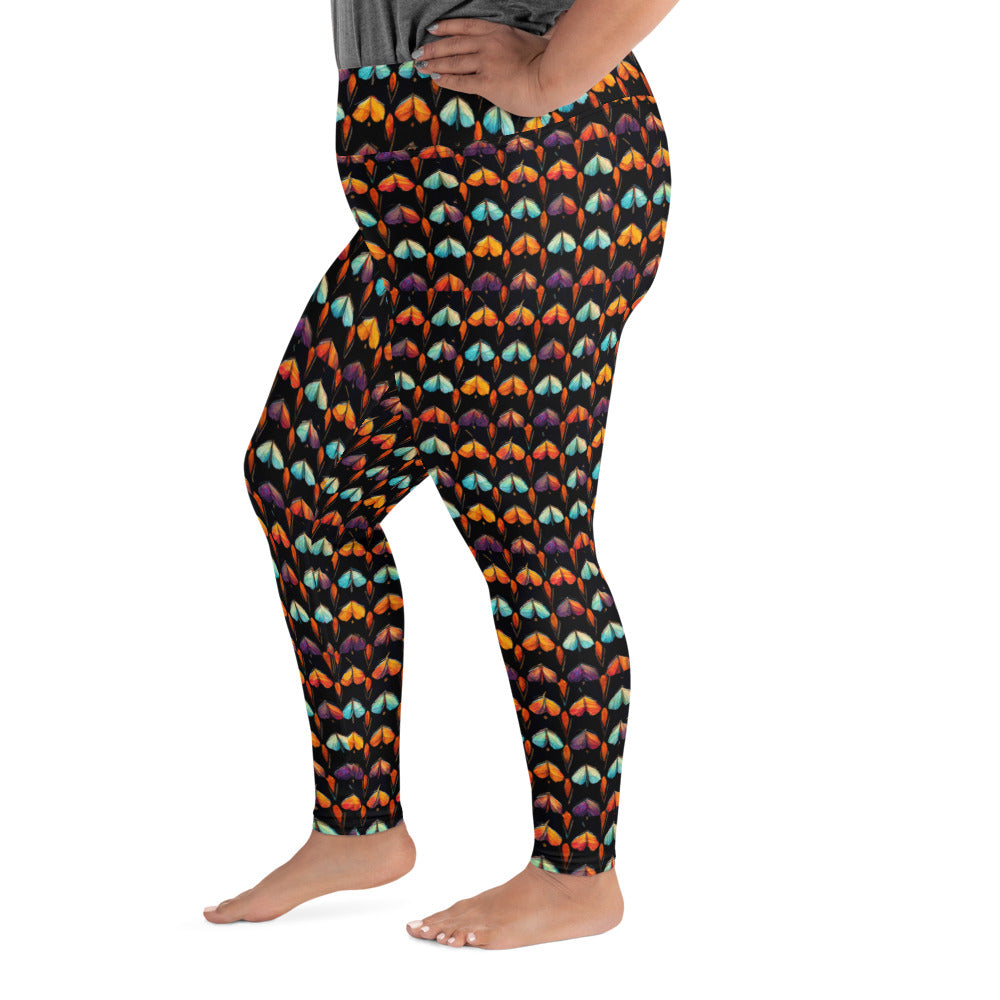 Quilted Wings Plus Size Leggings