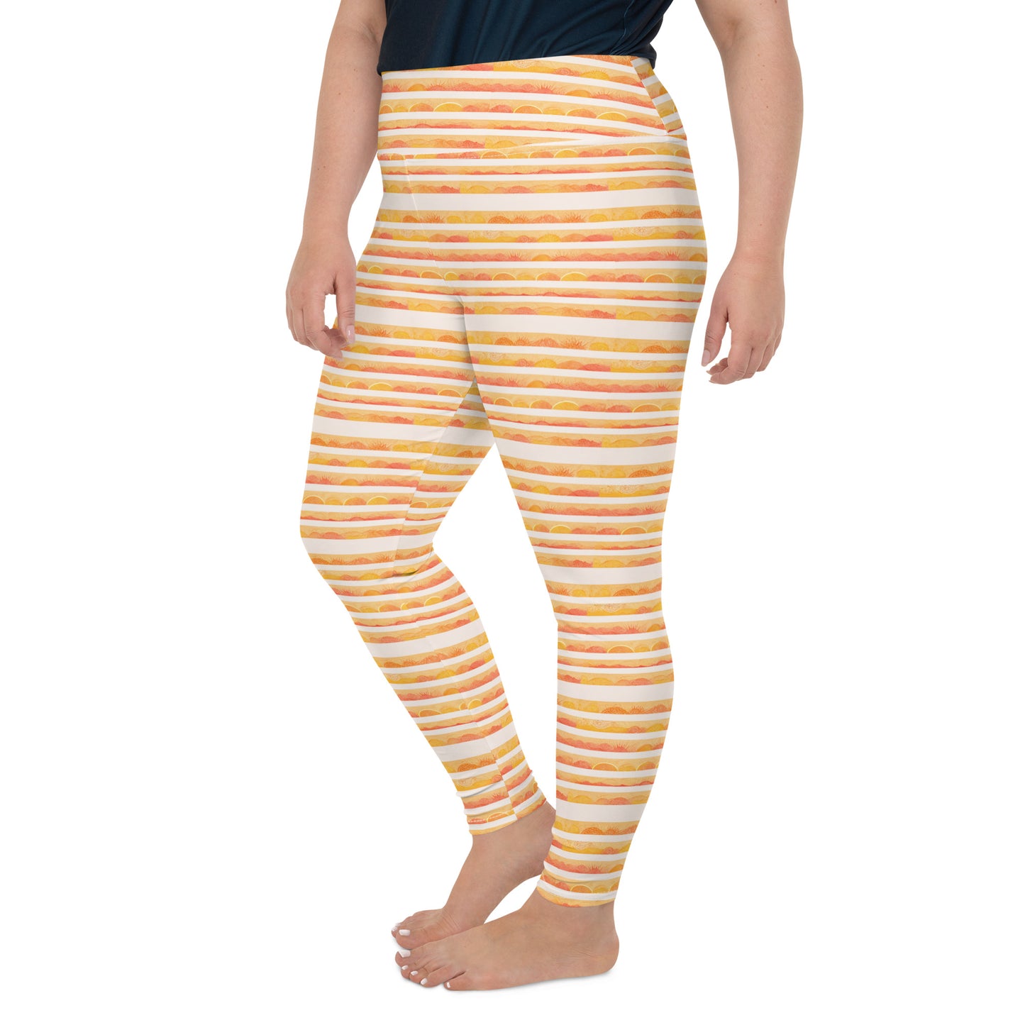 Rising Sun Plus Size Leggings