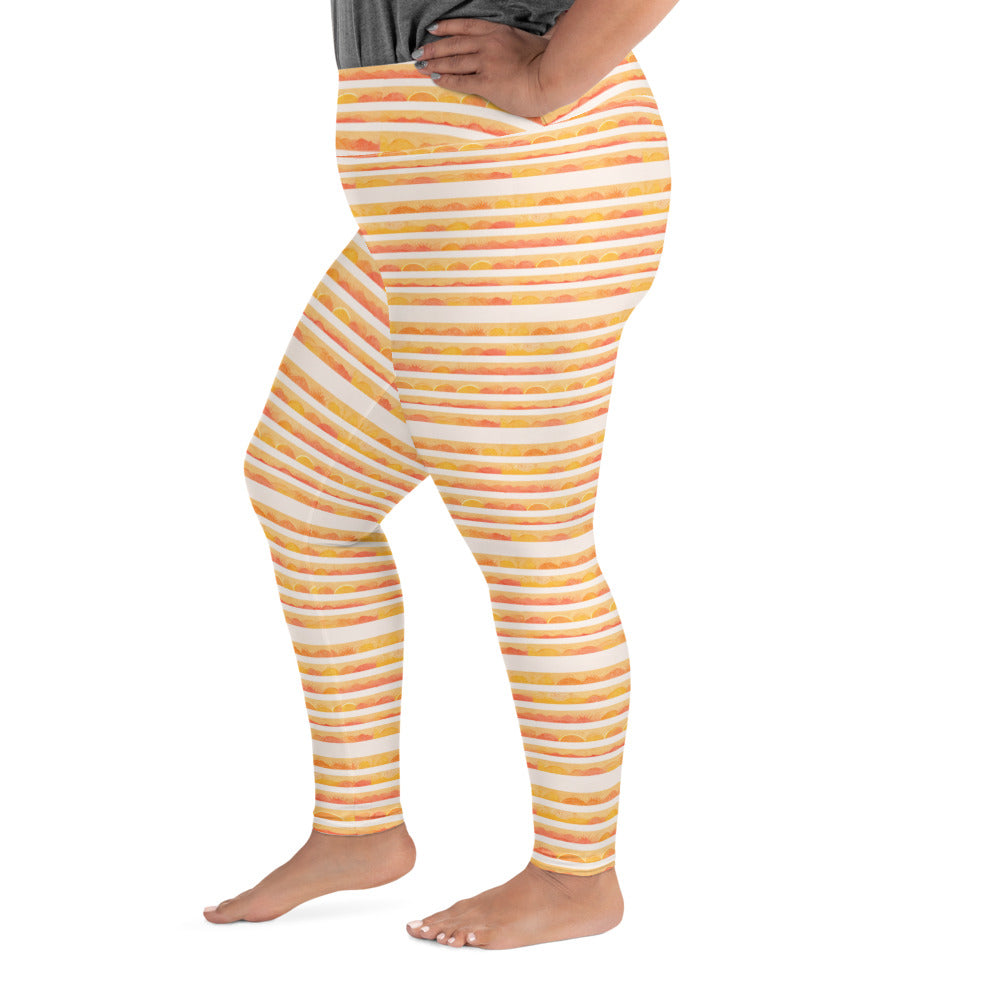 Rising Sun Plus Size Leggings