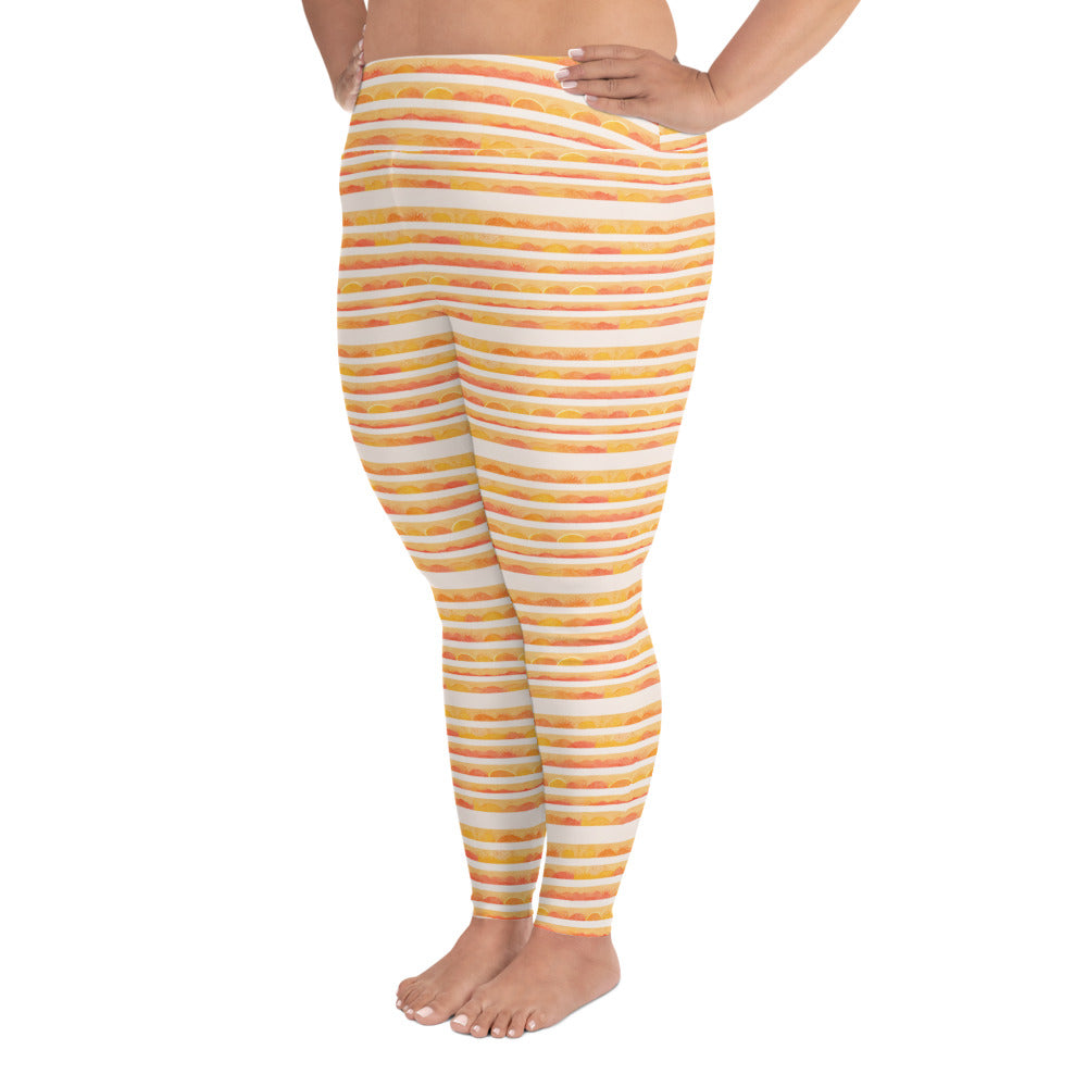 Rising Sun Plus Size Leggings