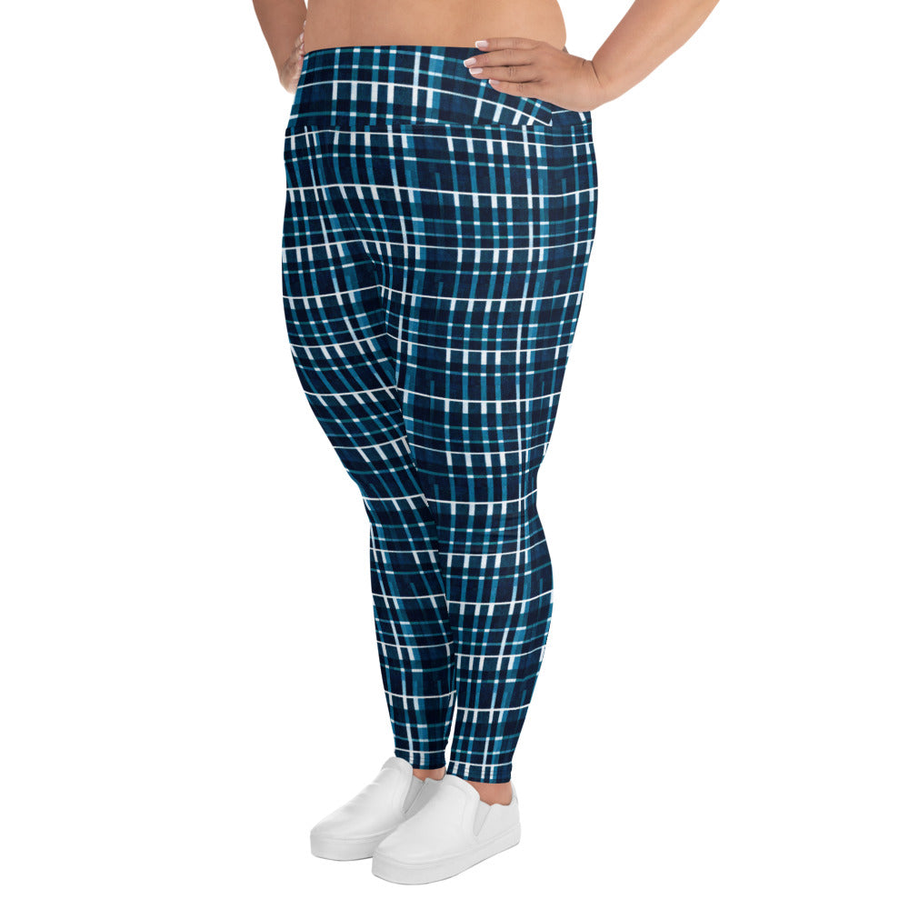 Royal Blue Scottish Heritage Plus Size Leggings