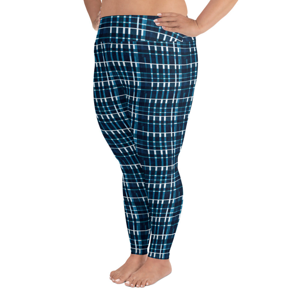 Royal Blue Scottish Heritage Plus Size Leggings