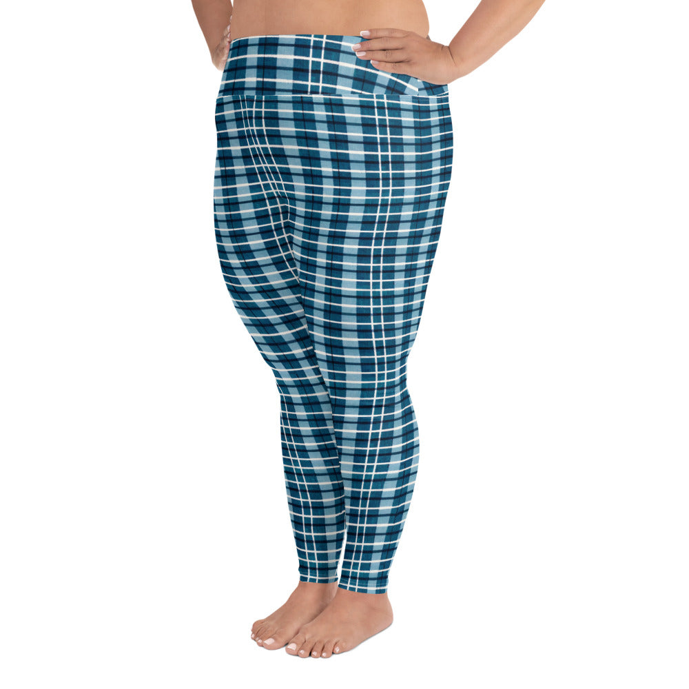 Scotsman’s Skyward Plaid Plus Size Leggings