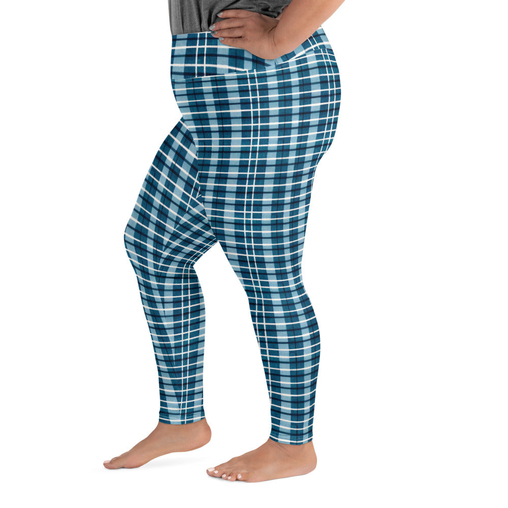 Scotsman’s Skyward Plaid Plus Size Leggings