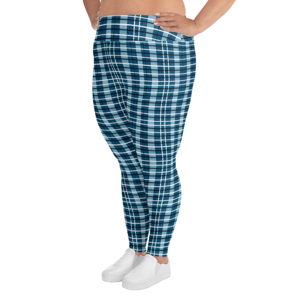 Scotsman’s Skyward Plaid Plus Size Leggings