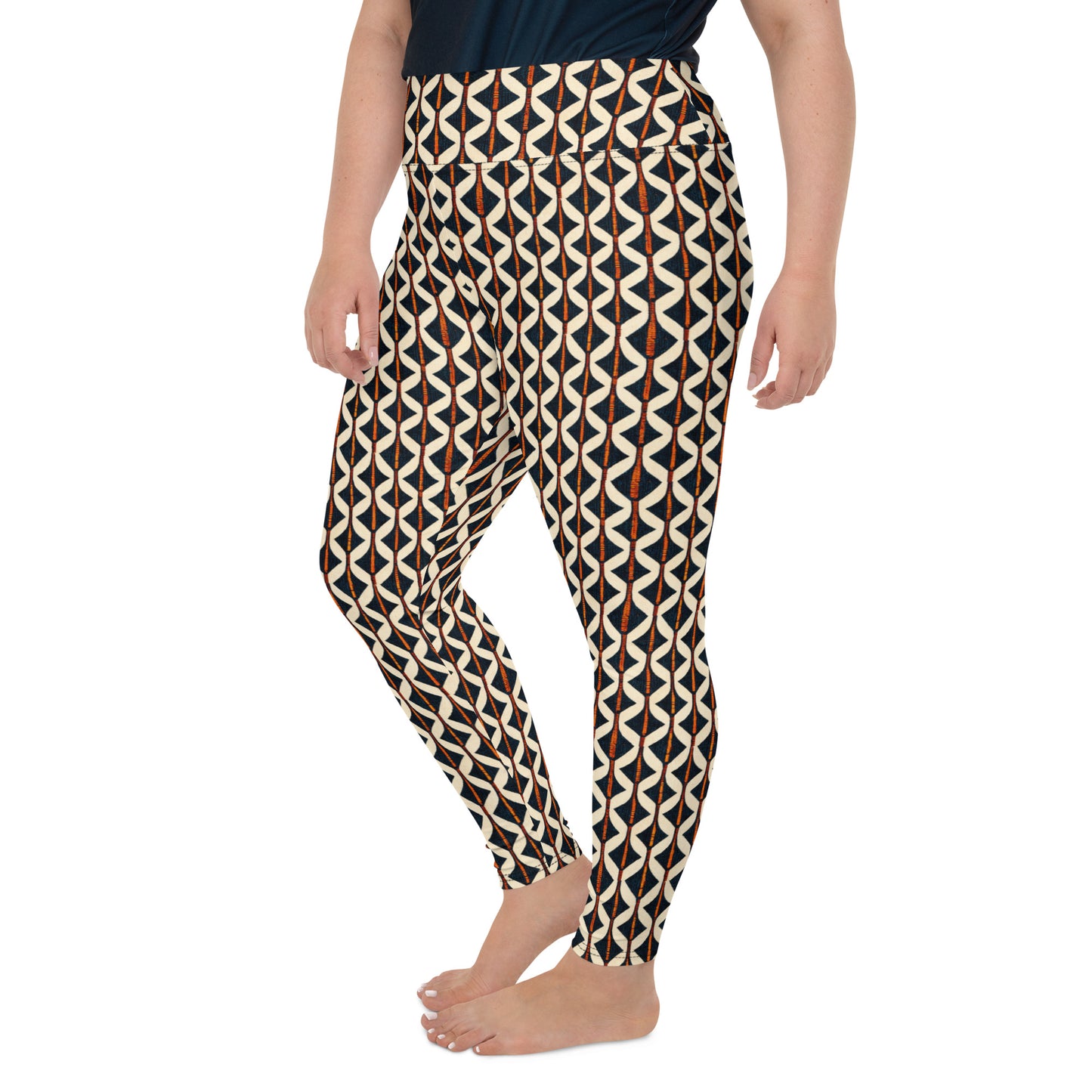 Tribal Tones In Harmony Plus Size Leggings