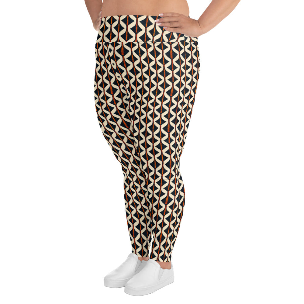 Tribal Tones In Harmony Plus Size Leggings