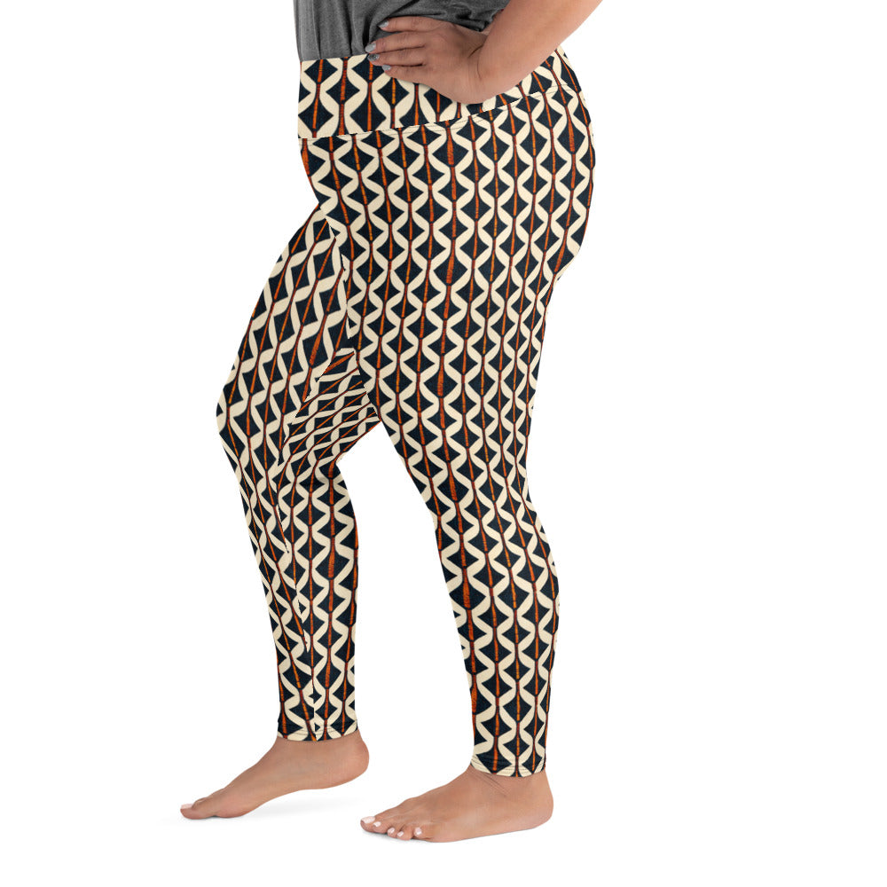 Tribal Tones In Harmony Plus Size Leggings