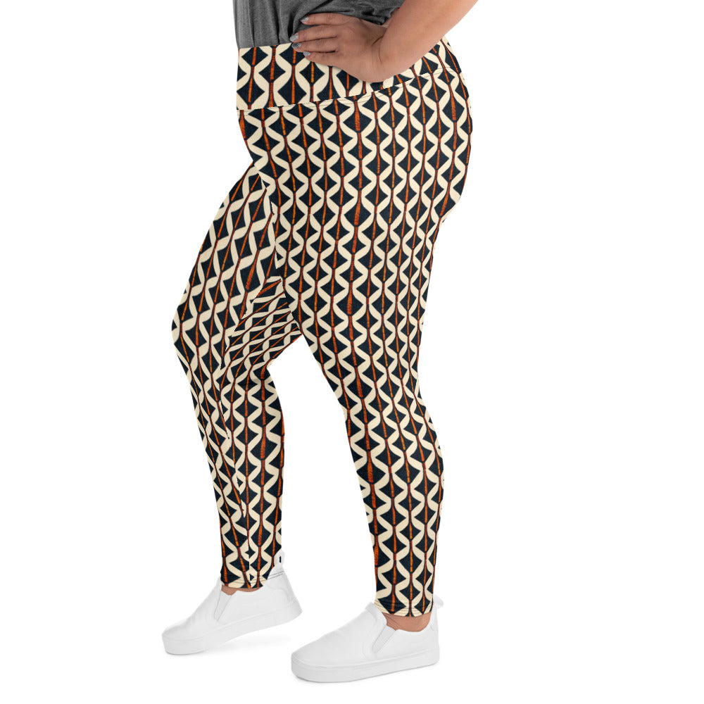 Tribal Tones In Harmony Plus Size Leggings