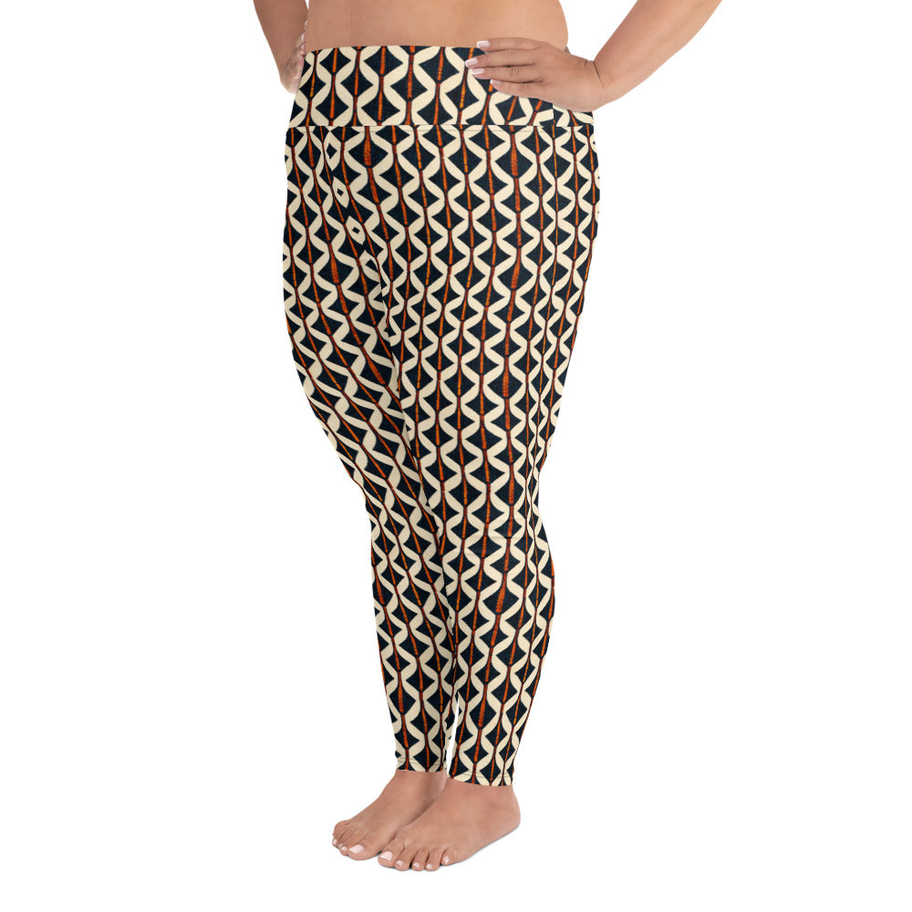 Tribal Tones In Harmony Plus Size Leggings