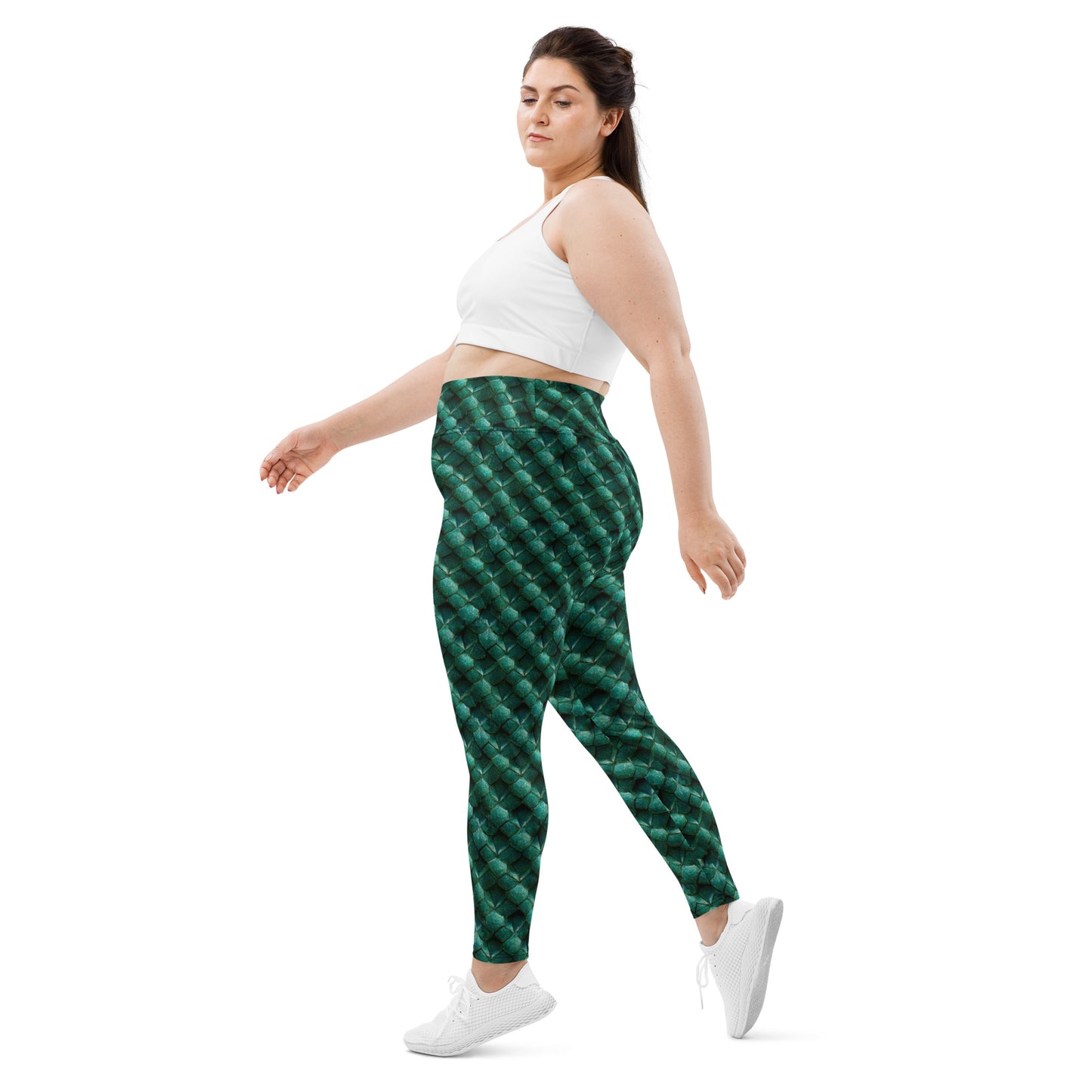 Emeralda the Great Forest Dragon Plus Size Leggings