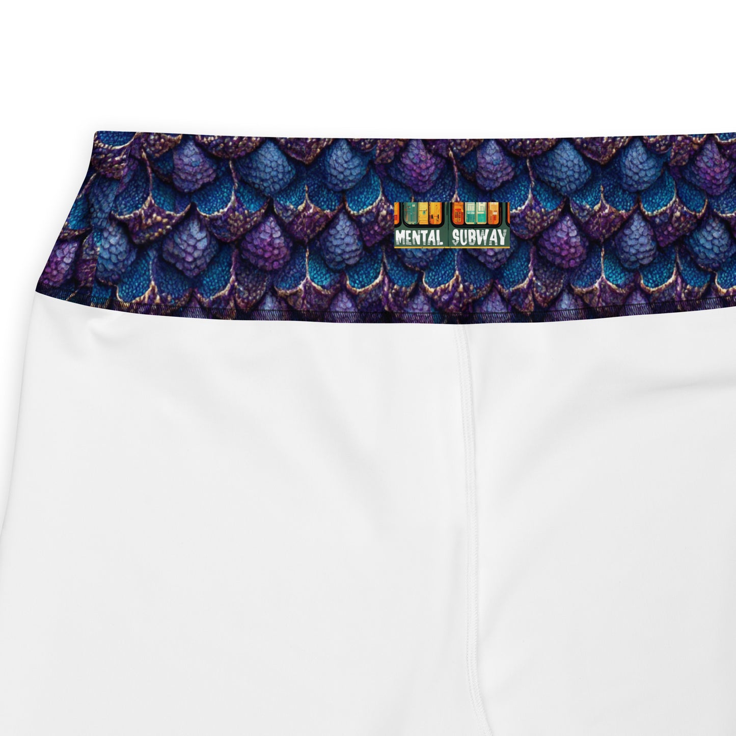 Luminosa, the Radiant Amethyst Drakon Plus Size Leggings