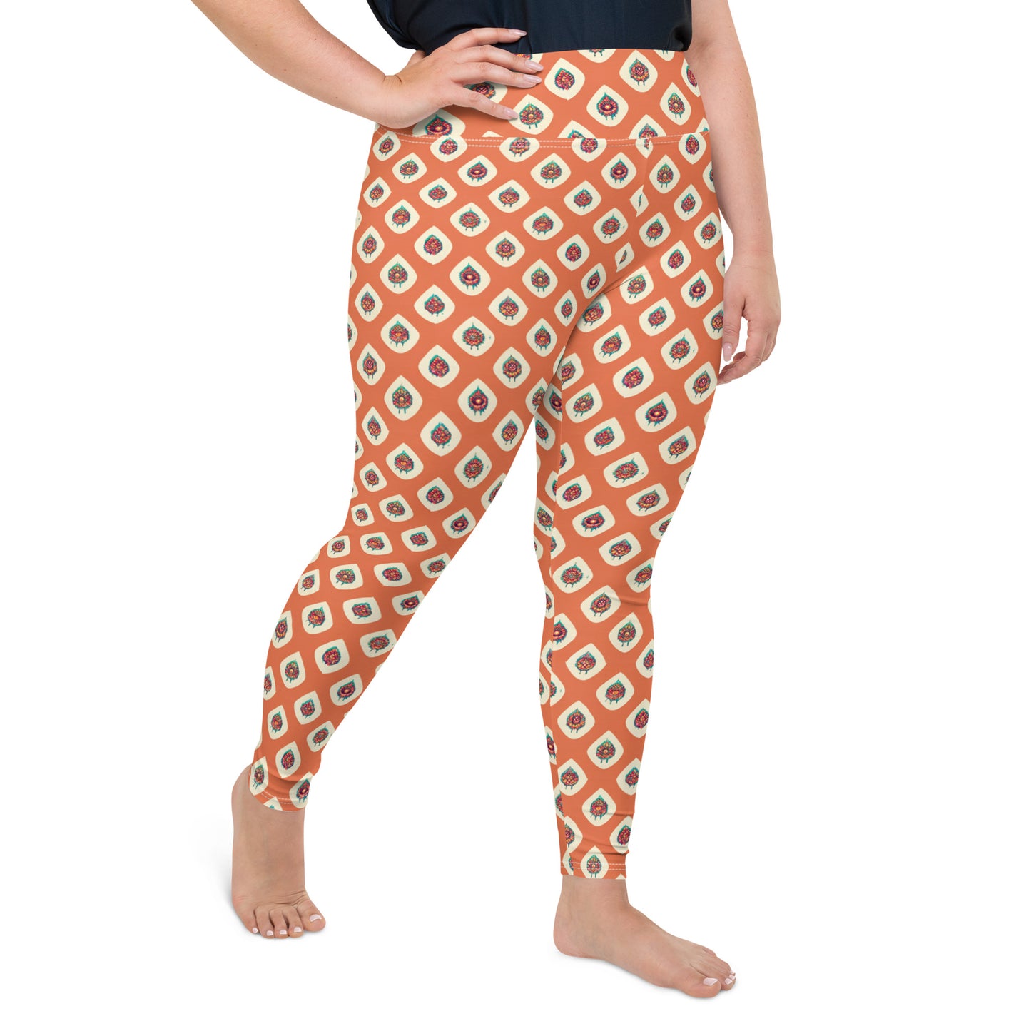 Mango Tango Plus Size Leggings