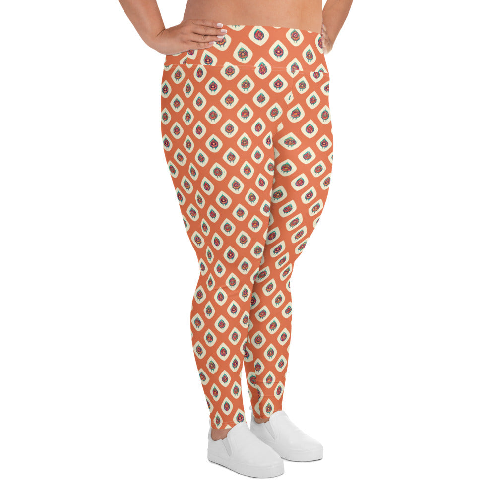 Mango Tango Plus Size Leggings