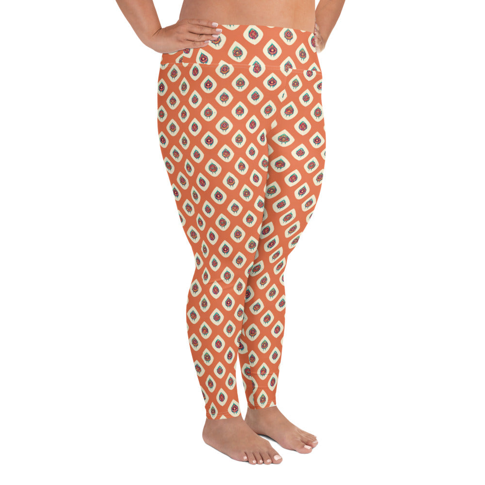 Mango Tango Plus Size Leggings