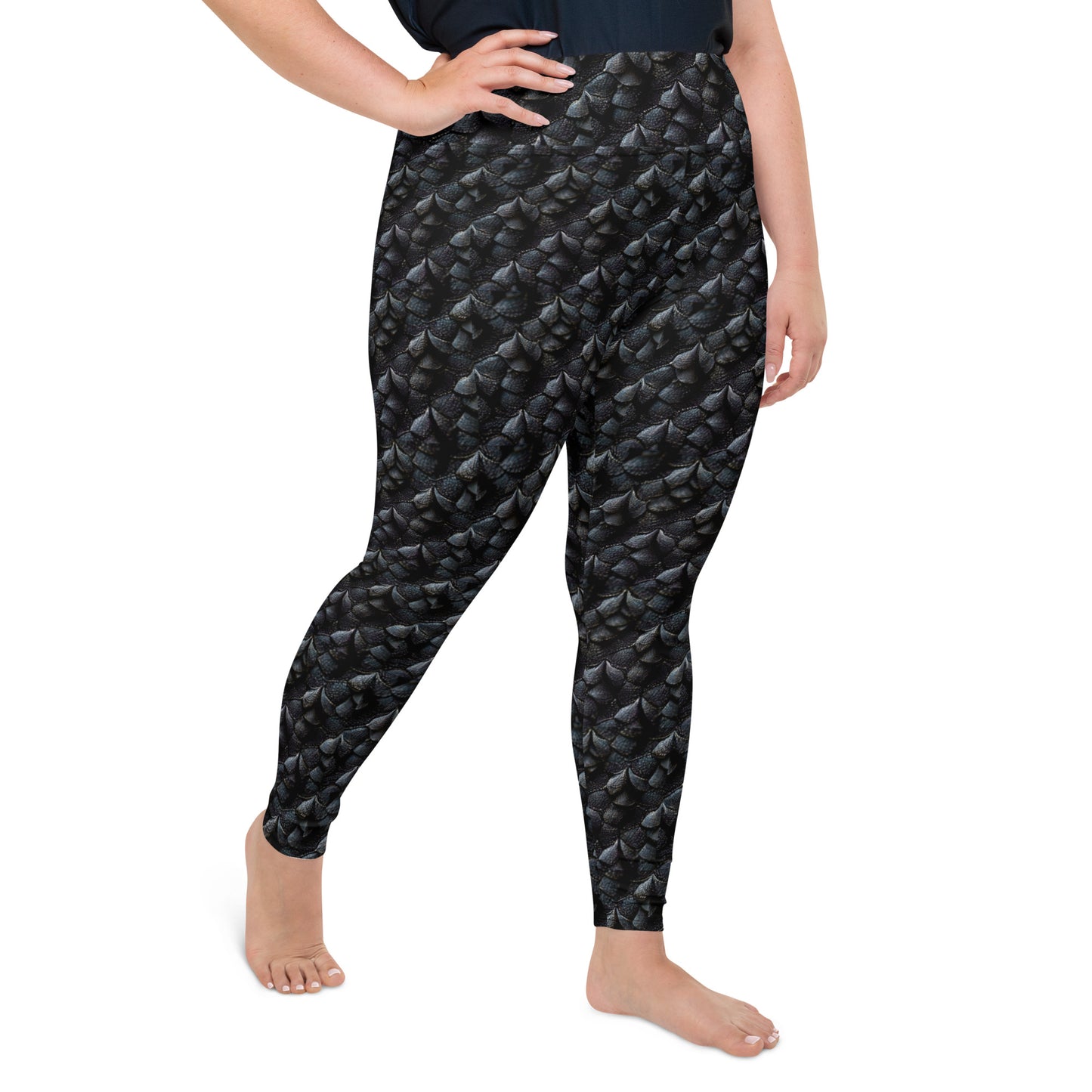 Onyxxor, the Cliff Sentinel Dragon Plus Size Leggings