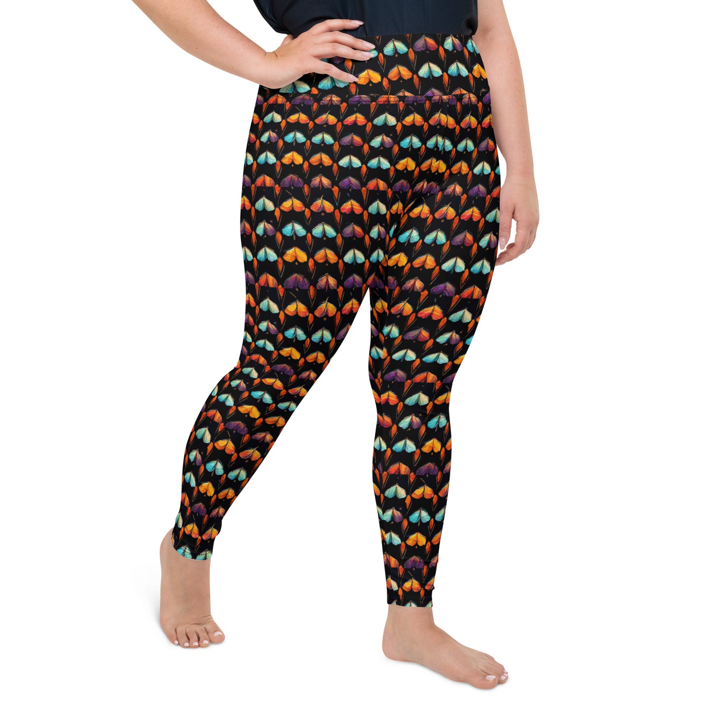 Quilted Wings Plus Size Leggings