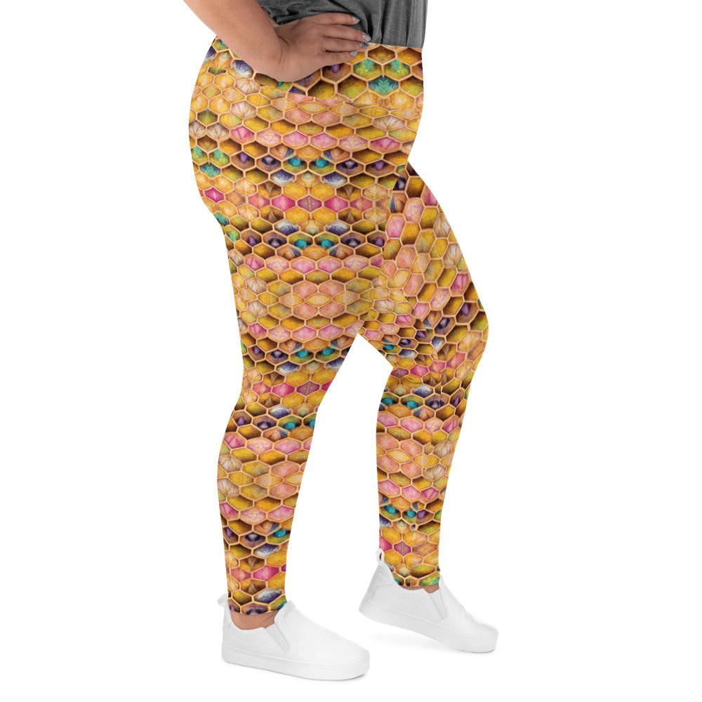 Rainbow Hive Radiance Plus Size Leggings