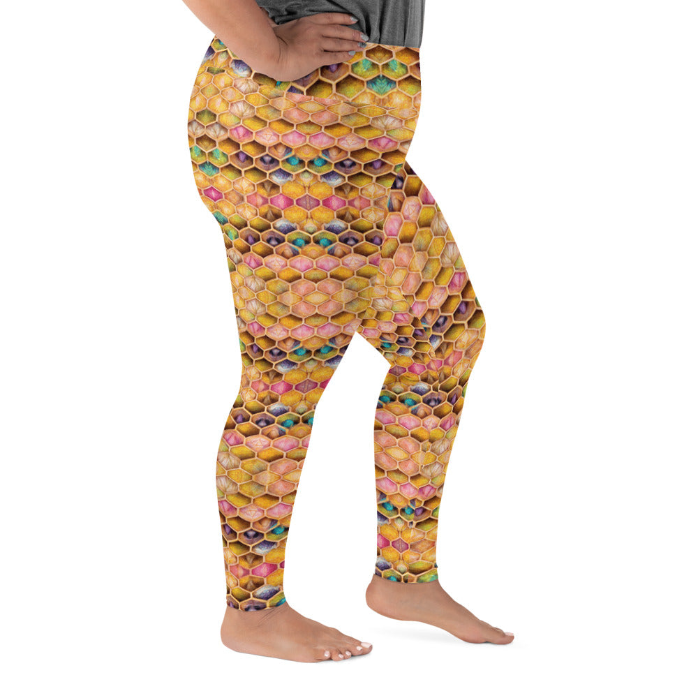 Rainbow Hive Radiance Plus Size Leggings