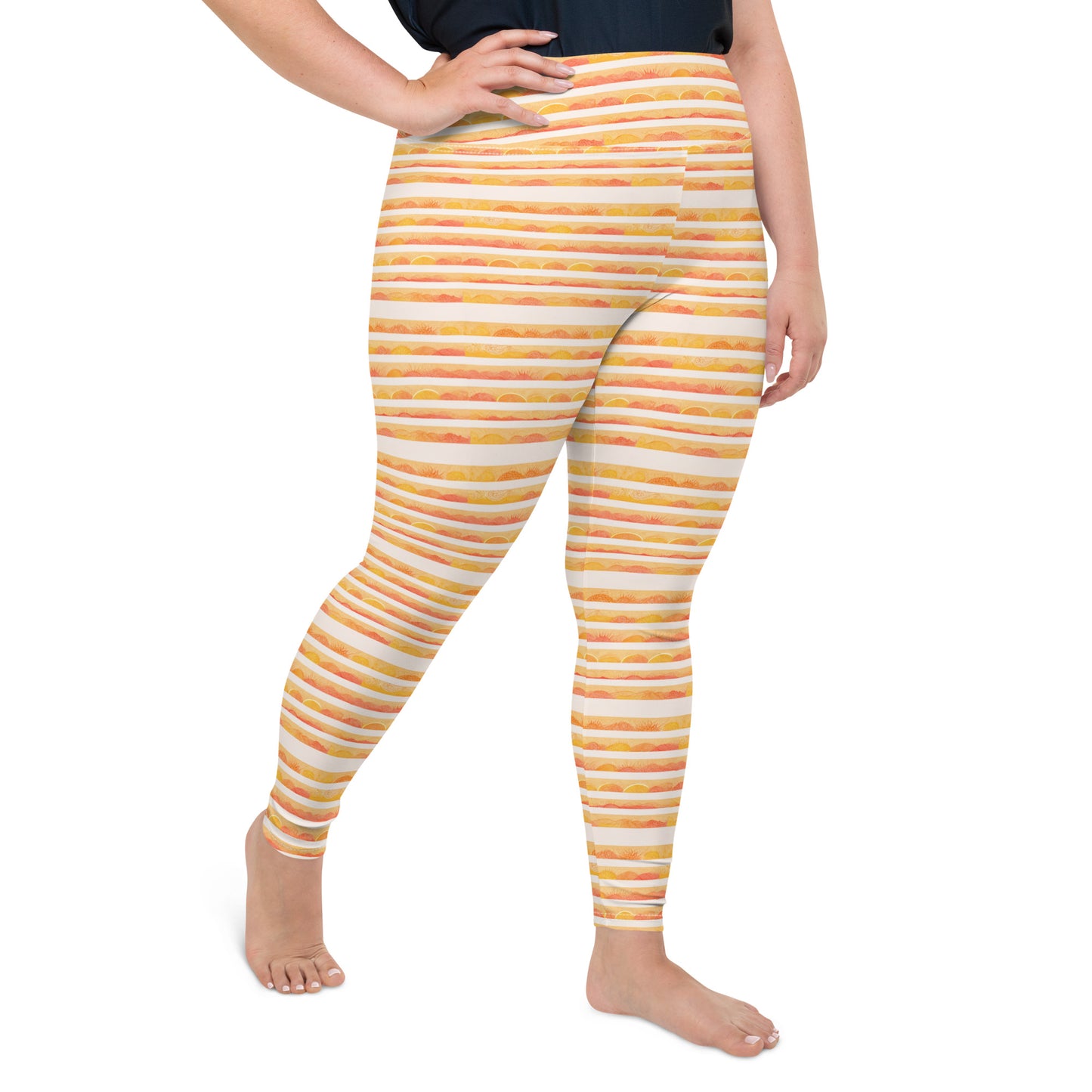 Rising Sun Plus Size Leggings