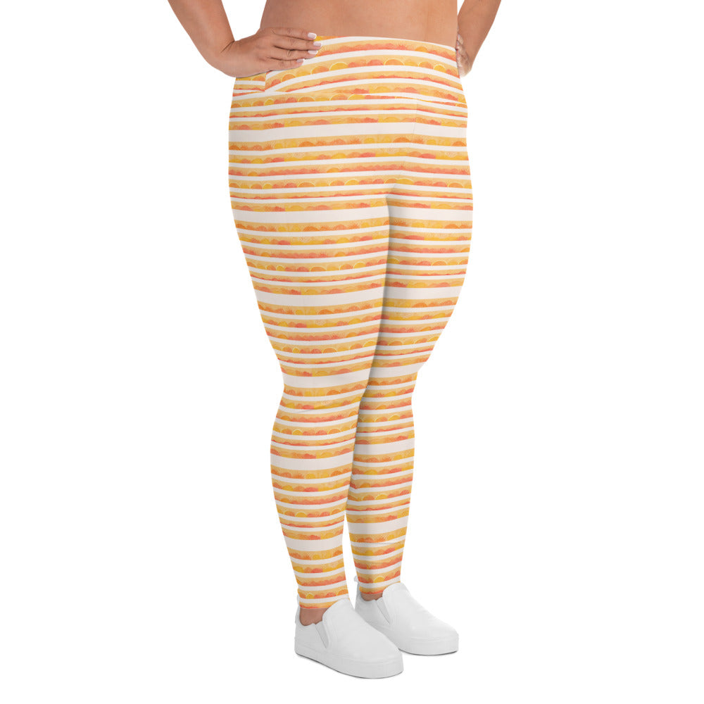 Rising Sun Plus Size Leggings