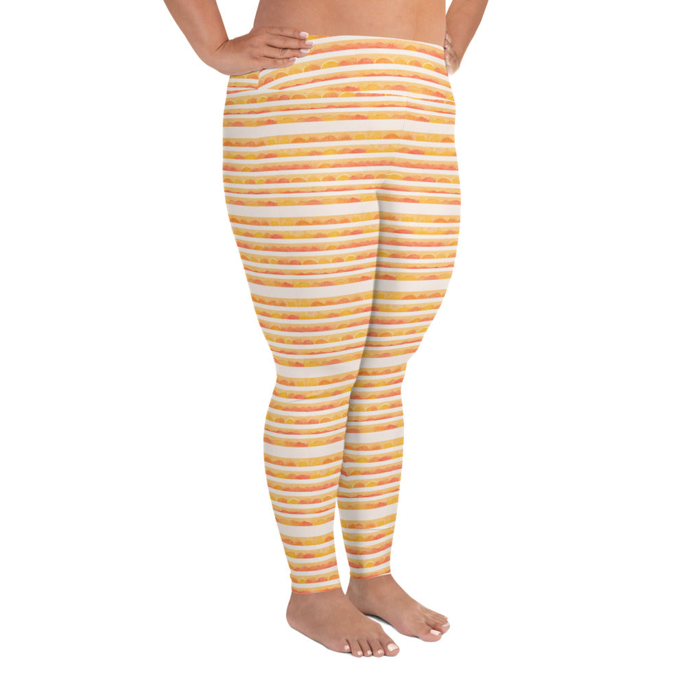 Rising Sun Plus Size Leggings