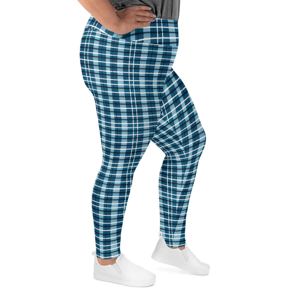 Scotsman’s Skyward Plaid Plus Size Leggings