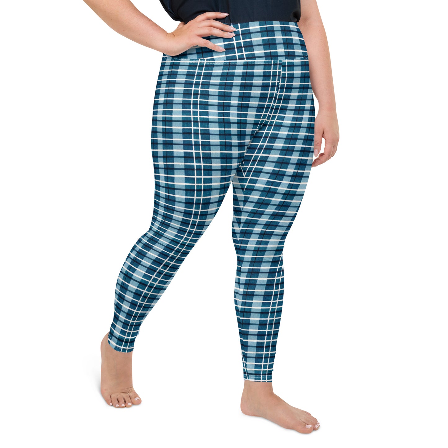 Scotsman’s Skyward Plaid Plus Size Leggings