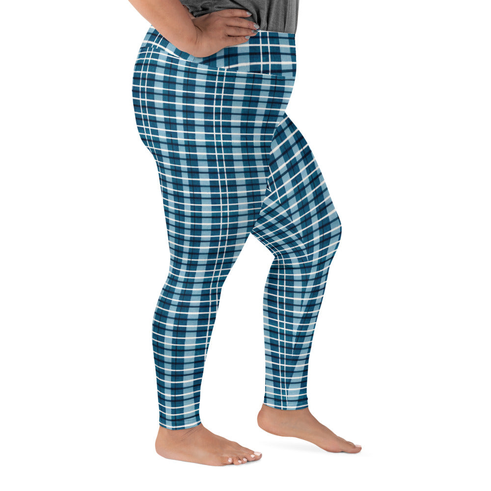 Scotsman’s Skyward Plaid Plus Size Leggings