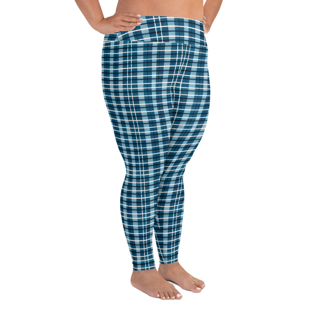 Scotsman’s Skyward Plaid Plus Size Leggings