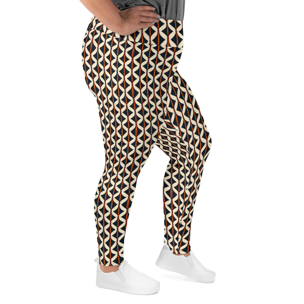 Tribal Tones In Harmony Plus Size Leggings