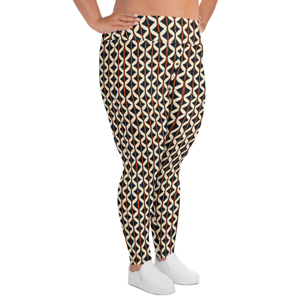 Tribal Tones In Harmony Plus Size Leggings