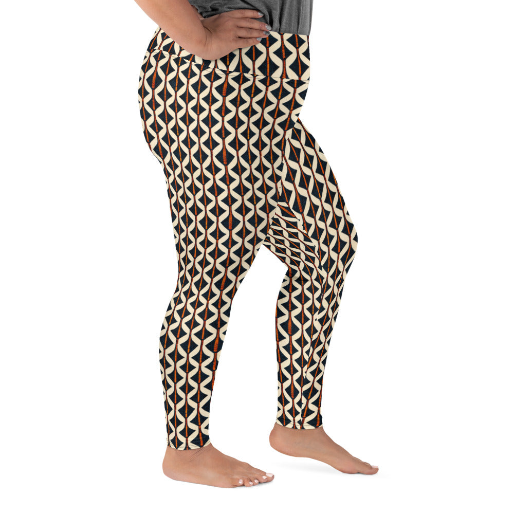 Tribal Tones In Harmony Plus Size Leggings