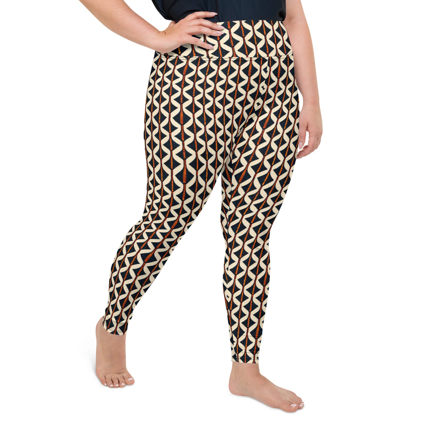 Tribal Tones In Harmony Plus Size Leggings