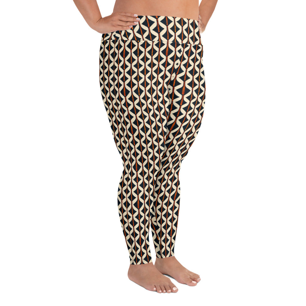 Tribal Tones In Harmony Plus Size Leggings