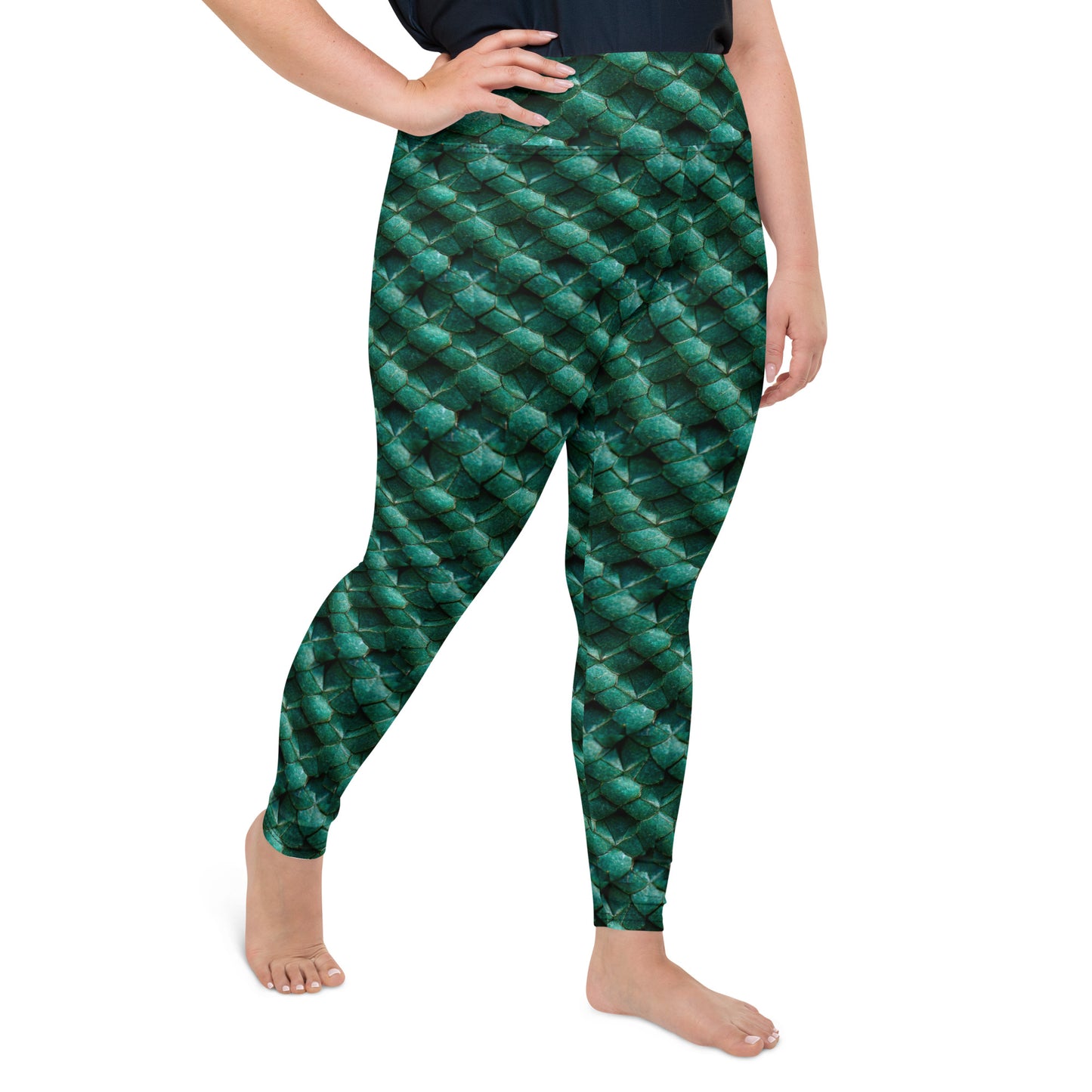 Emeralda the Great Forest Dragon Plus Size Leggings