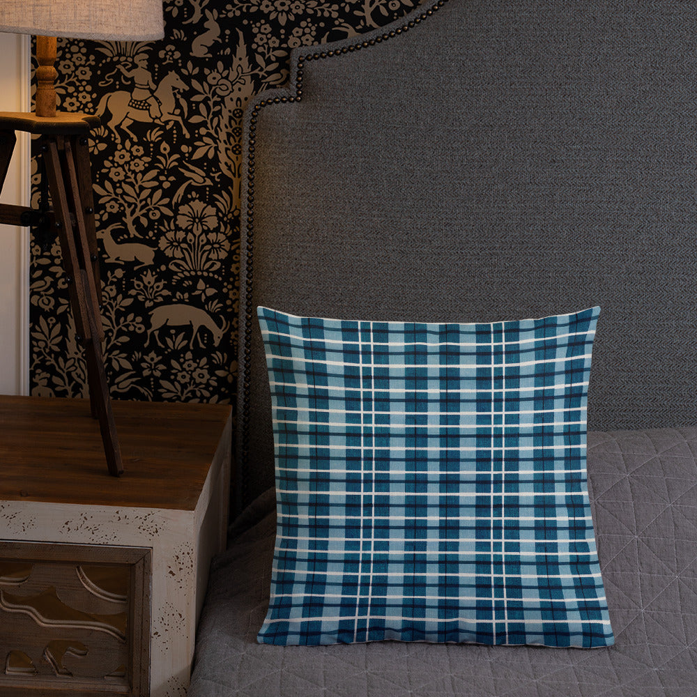 Scotsman’s Skyward Plaid Premium Pillow