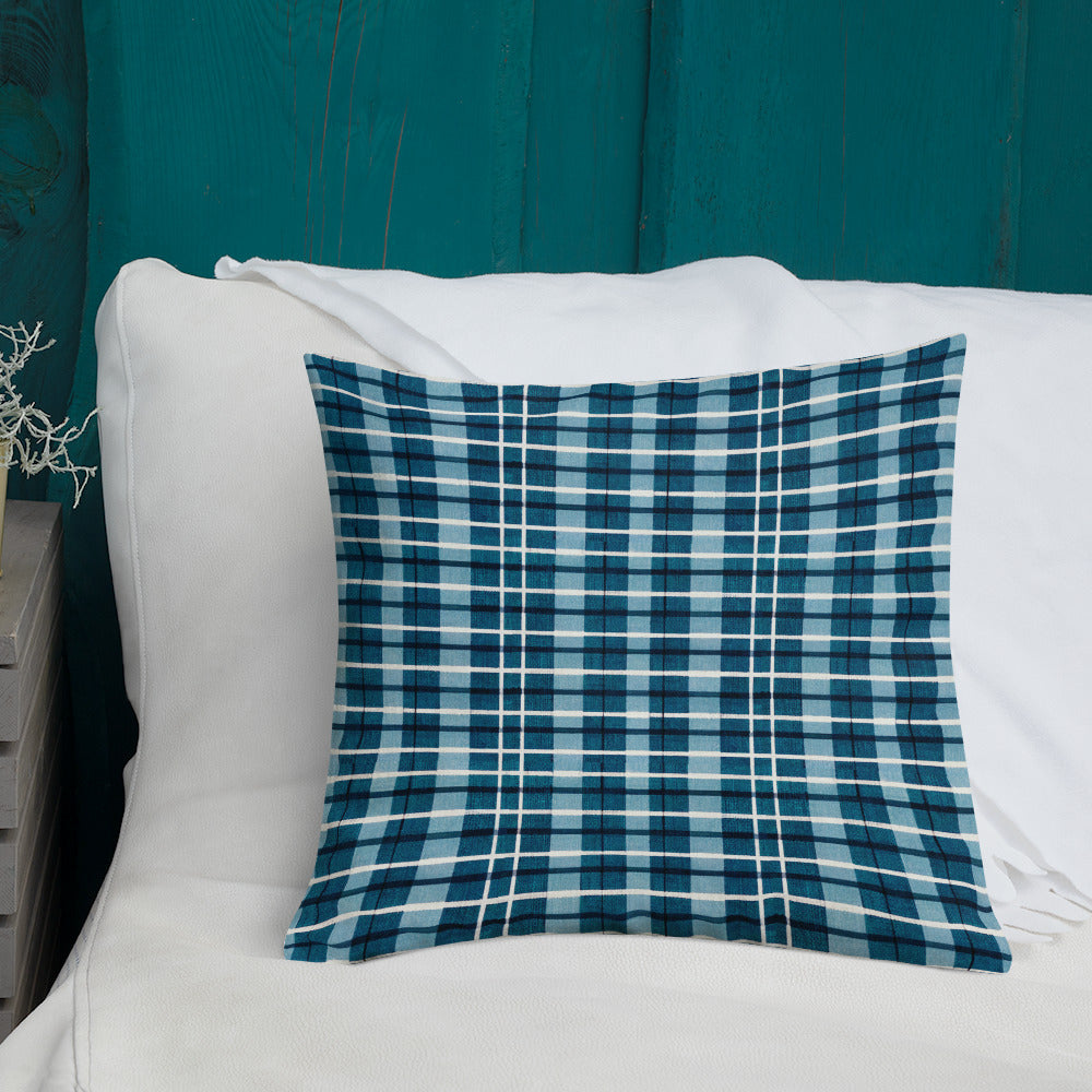 Scotsman’s Skyward Plaid Premium Pillow