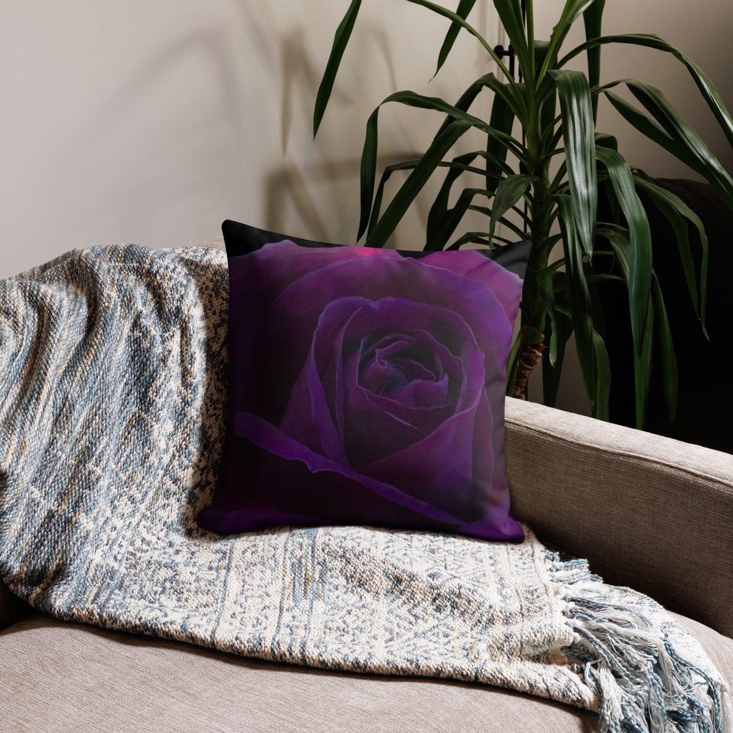 Joey’s Purple Rose Premium Pillow