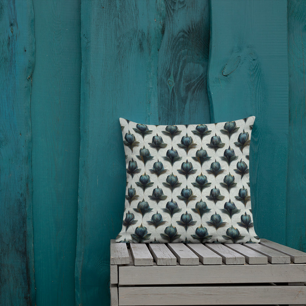 Serenity in Blue Premium Pillow