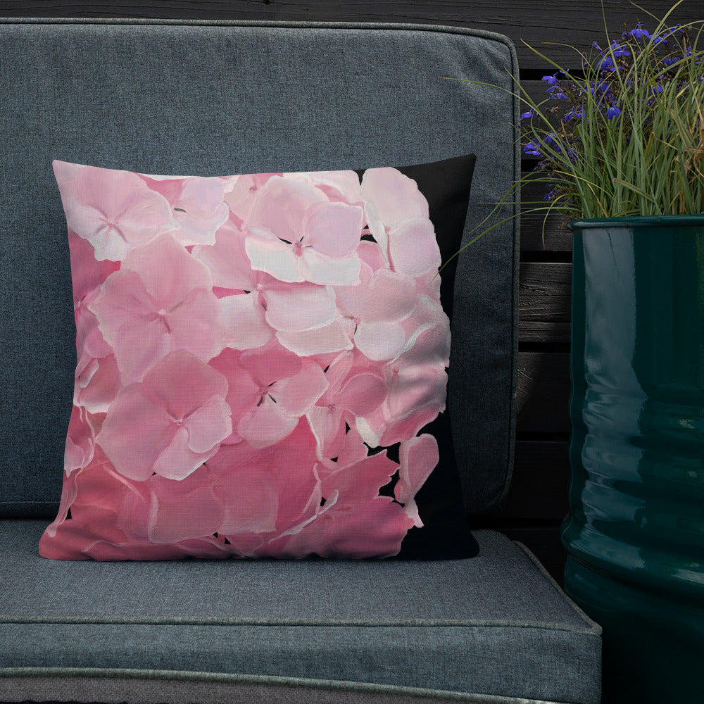 Carol’s Hydrangea Premium Pillow